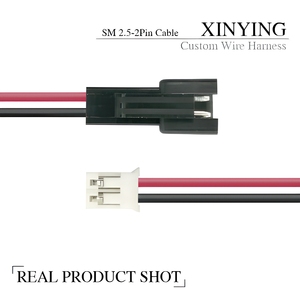 Cabo Adaptador de Terminal XIN YING SM2.54-2P com Isolamento de PVC e Cobre Estanhado, Comprimento Personalizado para Eletrônica Automotiva - Product Image 3