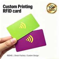 Carte de visite NFC en PVC personnalisée NTAG213 NTAG215 NTAG216 13,56 MHz avec puce ISO étanche pour l'identification hôtelière