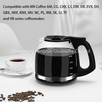 Carafe en verre de remplacement Offre Spéciale 12 tasses carafe à café goutte à goutte cafetière en verre compatible avec le pot en verre à café Oster