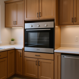 Horno eléctrico de pared Vevor de 24 pulgadas, 2.68 pies cúbicos, electrodoméstico de cocina empotrado con 6 funciones, acero inoxidable - Product Image 2