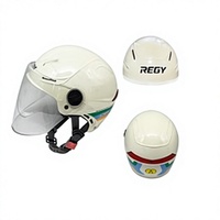 Casque de moto ABS demi-face, casque de vélo à visière ouverte, casque de cyclisme adulte à libération rapide