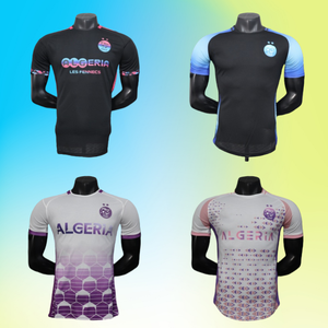 <span class=keywords><strong>Maillot</strong></span> de football <span class=keywords><strong>rose</strong></span> de qualité thaïlandaise 2526 en gros, séchage rapide, coupe automatisée pour l'Algérie – Collection Afrique des Nations - Product Image 2