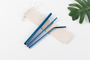 Экологически чистая питьевая солома из нержавеющей стали, набор металлических соломинок из нержавеющей стали 304 - Product Image 3