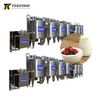 Chaîne de production de yaourt de 1000 litres, machine de fermentation commerciale de petite taille 300L 500L de haute qualité pour la fabrication de yaourt, prix usine