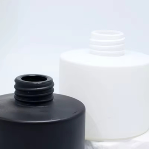 100ml 150ml Luxury clear Frost Round Glass Aroma Reed <b>Diffuser</b> Bottles for air Freheners <b>with</b> <b>Sticks</b> Custom Bamboo Wooden Lid - Product Image 3