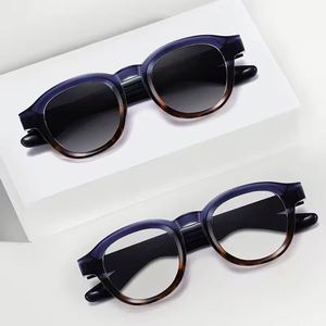 Lunettes de soleil polarisées ovales en acétate, anti-lumière bleue, UV400, de luxe, personnalisables avec logo, pour hommes et femmes, collection 2025 - Product Image 2