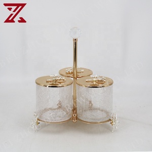 Hot Bán Vòng Hình Dạng Hộp Thủy Tinh Đồ Ăn Nhẹ Và Ngọt Ngào Hộp Thủy Tinh Lưu Trữ Jar Container Cho Trang Trí Nội Thất - Product Image 2