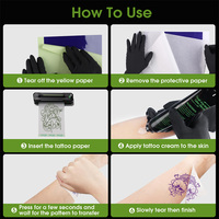 Papier de transfert thermique pour tatouage EZ Tattoo, 3 couches, format A4, pour machine à copier les tatouages et dessin manuel, 20/50 feuilles