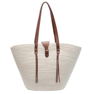 2025 Alibaba mua sắm trực tuyến mùa hè bãi biển rơm túi xách túi lớn moq thấp, thiết kế thời trang mới người phụ nữ kỳ nghỉ Áo Tắm tổ chức - Product Image 2