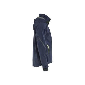 Blaklader-448319178633เมตรแจ็คเก็ตกันน้ำยืดสีน้ำเงินเข้ม/สีเหลือง-EAN 7330509947760ทุกสภาพอากาศ - Product Image 5