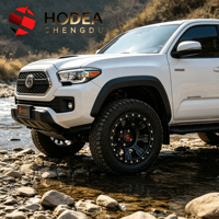 Jantes en alliage tout-terrain HODEA 4x4 - 17*9 18*9 pouces, design Beadlock noir mat pour Tundra/HiluxF-150/Bronco/Prado/Navara/Sierra