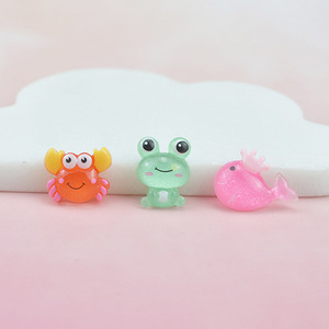レジンフロッグクラップクジラレジンチャームカボションスライム手作りDIY携帯電話キッズヘアクラフト装飾 - Product Image 4