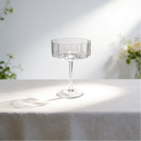Leuke en creatieve dessertbeker Groothandel sapbeker Glazen drankbeker met fruitpatroon Thuis dessertbeker Glazen beker