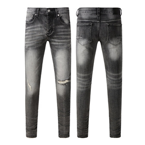 European American Trendy Brand LIMITED for Cotton <strong>Jeans</strong> Fashionable Distressed Vintage Limited Edition for <strong>Label</strong> Mid - Product Image 4