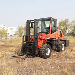 China alcance caminhões empilhadeiras terreno áspero telehandler 4x4 empilhadeira pequena todo-o-terreno empilhadeira