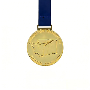 เหรียญกีฬาแบบกำหนดเอง สำหรับมาราธอนและฟุตบอล เหรียญรางวัลทองคำสำหรับผู้เข้าเส้นชัย ผลิตโดยผู้ผลิตงานโลหะระดับพรีเมียม ดีไซน์หรูหรา - Product Image 6