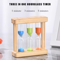 Set Timer Jam Pasir Kaca Transparan Grosir 1 5 10 30 Menit Modern untuk Anak-anak, Dapur, Memasak, Logo Custom Merek YaFu
