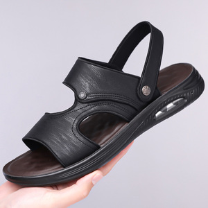 Sandalias de Cuero para Hombre, Nuevas, 2026 |   Zapatillas de Playa Casuales de Cuero Genuino con Suela de Goma Antideslizante y Resistente al Desgaste para Hombre - Product Image 2