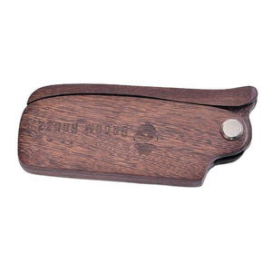 Peine Plegable para Barba de <span class=keywords><strong>Madera</strong></span> Oscura para Hombre, Peine de Aseo de <span class=keywords><strong>Madera</strong></span> Natural con Bisagra de Metal, Antiestático para Barba y Cabello - Product Image 2