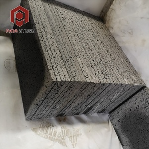 Materiale da Costruzione a Prezzo Conveniente, <span class=keywords><strong>Pietra</strong></span> Basaltica Nera Naturale Lucidata di Hainan per Rivestimenti Murali Esterni - Product Image 4