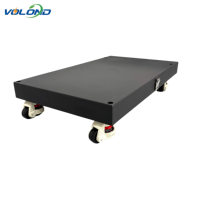 Boîtes et supports de batterie VOLOND V2 LiFePO4 48V 15kWh avec BMS, conception empilable, mouvement libre, support inférieur à poulie, construction métallique