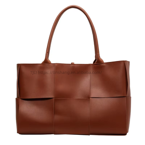 Sac fourre-tout en PU tissé doux pour femme, grande capacité, simple et tendance, collection automne/hiver Tanjing - Product Image 5