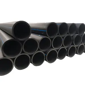 High Density Large Diameter Black Sdr 9 Sdr 11 Sdr17 160Mm 200Mm Plastic Poly Polyethylene Hdpe Pipes And Fittings Manufacturers