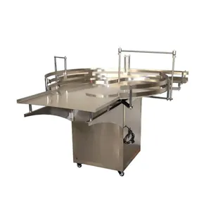 Automatic Glass Or Plastic Bottle Sorting Turntable Feeding Table Small Accumulative Rotary Table