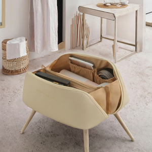 Zhuochen Women's Classic Fashion Leather <b>Makeup</b> Bag Zipper Closure Waterproof Toiletry Pouch Travel Letter Pattern Cosmetic <b>Case</b> - Product Image 3