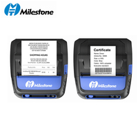 Printer Thermal Portabel BlueTooth Milestone MHT-P80F Mini Printer Label Pengiriman Transparan Barcode Thermal