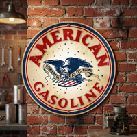 Retro Style vente en gros haute qualité essence publicité Vintage porcelaine métal émail signes par NEXHUB inde