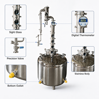 Alambic de distillation d'alcool à reflux en cuivre et acier, 200L, à température réglable, direct usine, équipement de distillation de type Moonshine