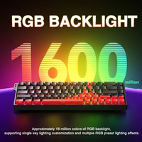 Clavier Aula WIN60 HE 61 touches rétroéclairé RGB 60% filaire à actionnement magnétique réglable, taux de polling 8000 Hz, interrupteurs à effet Hall, Hot-Swap, FPS