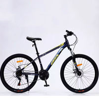 VTT tout-suspendu en acier, sport, gravier, VTT, 21 vitesses, frein à disque, pédale ordinaire, jantes en alliage d'aluminium, capacité de charge de 120 kg