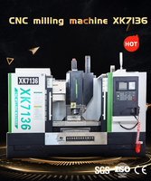 Fraiseuse CNC universelle à tourelle verticale XK7136, commande Fanuc, broche simple 3HP, robuste, capacité 16 outils BT40-120