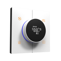 Termostat Akıllı Ev Otel Düğmesi Kontrol Cihazı Dokunmatik Ekran Wi-Fi Etkin Zigbee 3.0 86mm Duvar Anahtarı Paneli Uygulama Kontrolü 2/3/4/5