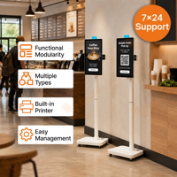 Kiosco Interactivo de Autoservicio con Pantalla Táctil de 15.6 Pulgadas, Pago NFC, Terminal POS Modular para Restaurantes