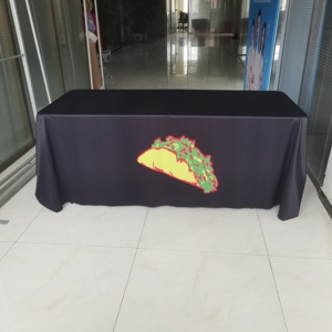 Mantel Personalizado con Logotipo de Cualquier Tamaño, de Poliéster Duradero, Impreso por Transferencia Térmica, para Decoración de Eventos, Ferias Comerciales y Cenas - Product Image 5