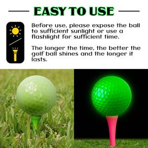 Balle de <span class=keywords><strong>golf</strong></span> personnalisée lueur dans le noir pour les sports de nuit Balles de <span class=keywords><strong>golf</strong></span> fluorescentes à lueur nocturne Cadeau Nouveauté avec éclairage LED <span class=keywords><strong>Bas</strong></span> de Noël - Product Image 6