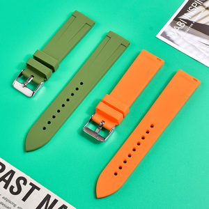 สายนาฬิกาซิลิโคน 22 มม. 20 มม. สำหรับ ap omega Fluorine rolex Richard mille สายยางปรับได้ 22 มม. 20 มม. - Product Image 4