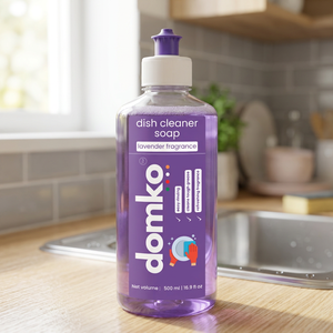 Jabón Limpiador de Platos Domko 500ml con Aroma a Lavanda, Fácil de Enjuagar, Limpia la Grasa Difícil, para Uso en la Cocina - Product Image 2