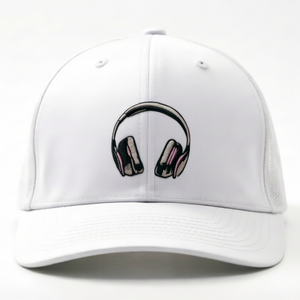 หมวกเบสบอลปักลายพร้อมหูฟัง หมวกเบสบอล 6 แผง  ตกแต่งด้วยหัวเข็มขัดโลหะปรับได้  สำหรับทุกเพศ  วัสดุผ้าฝ้ายเนื้อนุ่ม - Product Image 5