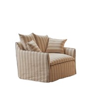 Canapé de loisirs en tissu minimaliste nordique petite chaise à dossier unique pour appartement salon chambre balcon avec design paresseux