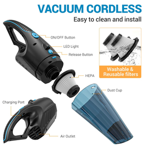 Handheld Vacuum Cordless Portable Rechargeable Car Vacuum <strong>Cleaner</strong> High Power Wireless Hand Held Vacuum For Pets, Car, Home - Product Image 5
