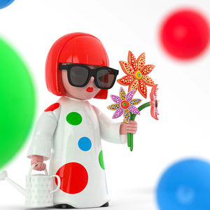 <span class=keywords><strong>Yayoi</strong></span> Kusama Sculpture Ornement <span class=keywords><strong>Yayoi</strong></span> Kusama Marée Jouer Maître Poupée Artiste Cadeau Fait Main En Stock - Product Image 1