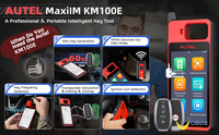 Dernier modèle Autel MaxiIM KM100E, outil de reprogrammation de clés OBD2 et d'immobilisation pour véhicules, scanner de diagnostic efficace
