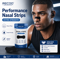 Bandes nasales extra-fortes pour la respiration, emballage personnalisé avec logo, adhésif de qualité médicale respectueux de la peau pour le ronflement, le sommeil, le sport, OEM