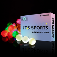 Balle de golf LED de haute qualité avec revêtement blanc, échantillon disponible, MOQ faible, balle de golf LED