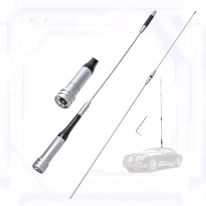 SG-7500 ステンレス製デュアルバンドアンテナ 自動車用アマチュア無線機 144/430MHz UHF/VHF 150W 高利得 3.5/6.0dBi アンテナ - Product Image 1