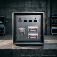 Boîtier de distribution d'alimentation haute capacité 200A 24 voies 16A avec moniteur de tension triphasé
